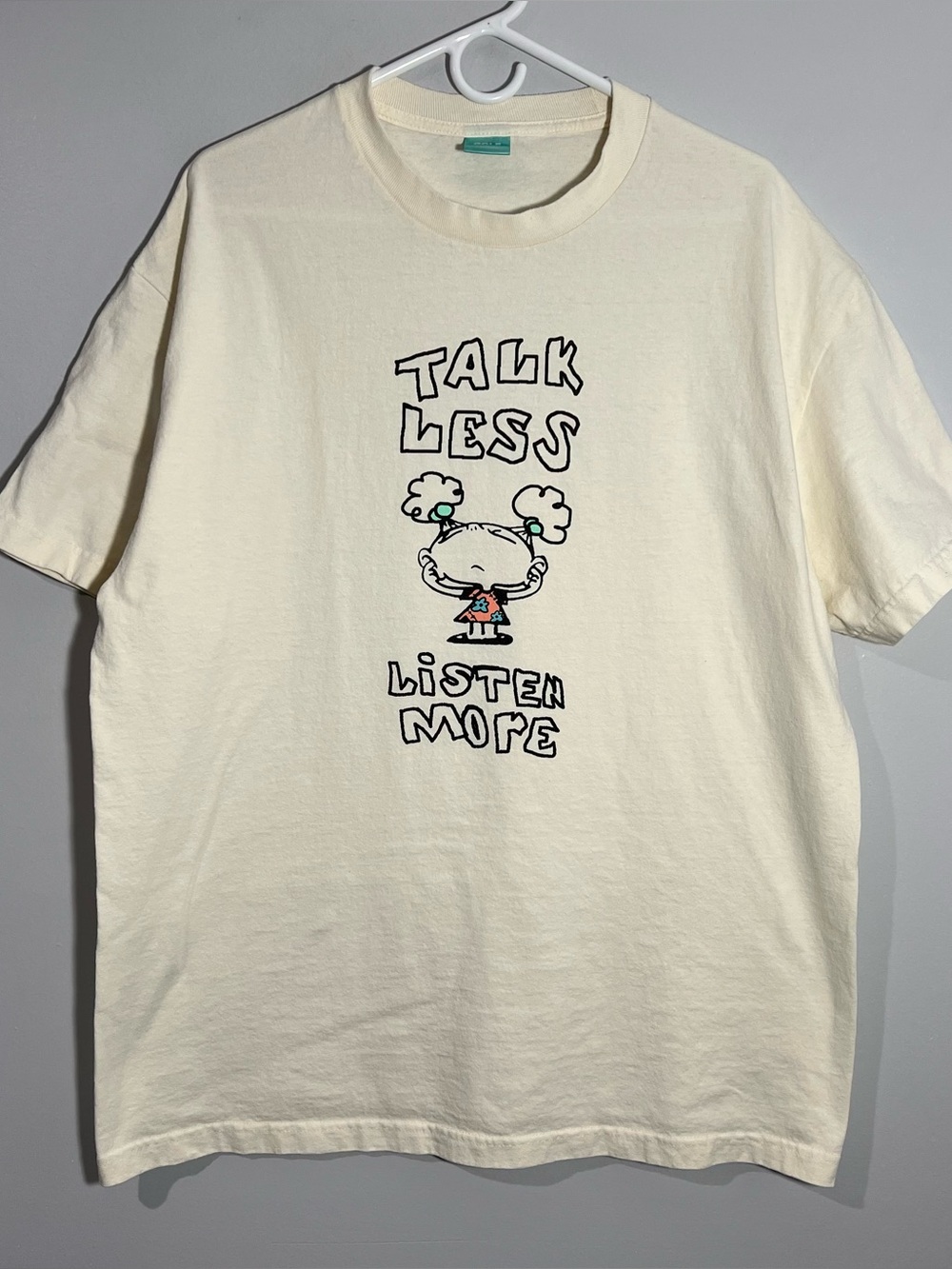 Golf Wang Talk Less Listen More Tyler Creator Cream Short Sleeve T-Shirt Mens XL